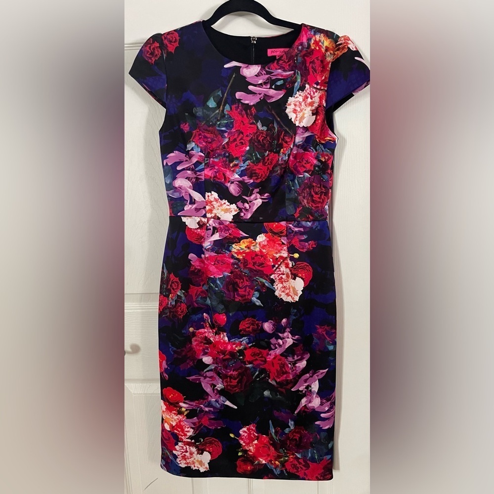Betsey Johnson Vibrant Floral Mini Dress - Picture 1 of 3